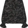 Paul Smith Ribbon Print Blouse - Black | Shirts And Tops
