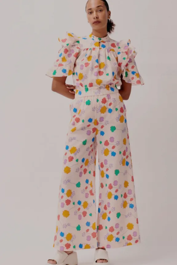rita_pants__carnation_gar_2.webp Hofmann Copenhagen Rita Pants - Carnation Garden | Trousers And Playsuits | Suits & Co-Ordinates