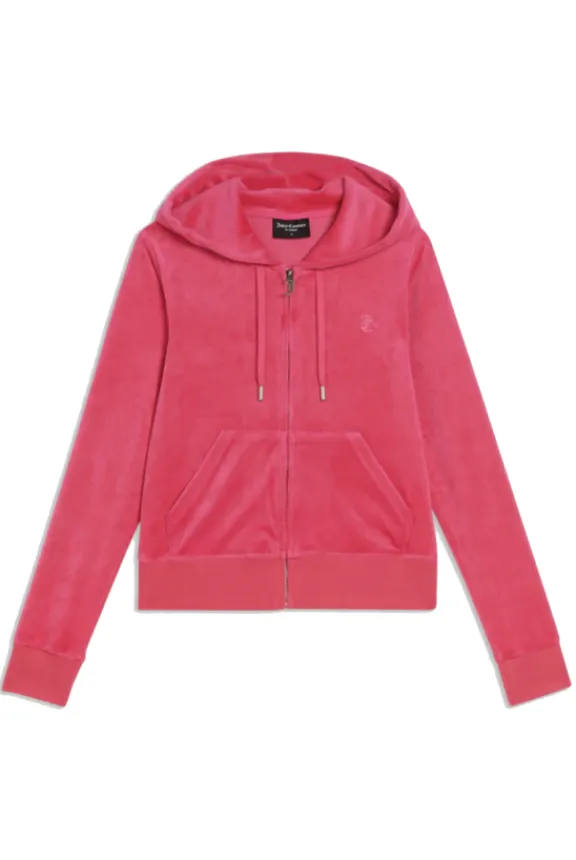 Juicy Couture Robertson Classic Velour Hoodie - Pink Glo | Suits & Co-Ordinates | Shirts And Tops