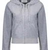 Juicy Couture Robertson Classic Velour Hoodie - Silver Marl | Suits & Co-Ordinates | Shirts And Tops