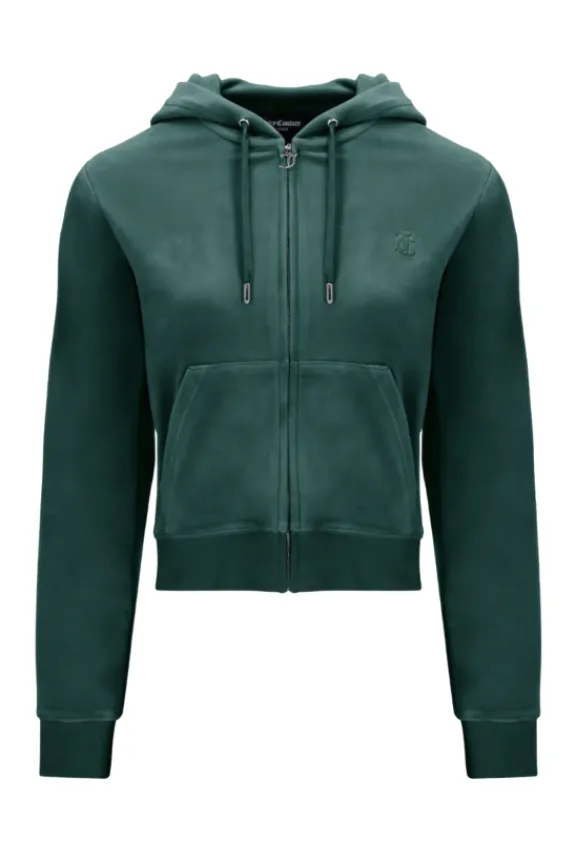Juicy Couture Robertson Classic Velour Hoodie - Rain Forest | Suits & Co-Ordinates | Shirts And Tops