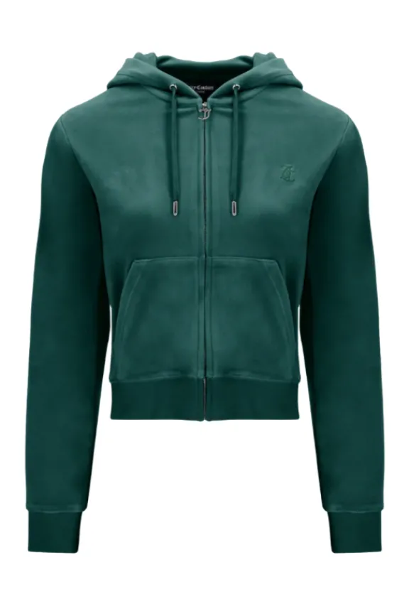 Juicy Couture Robertson Classic Velour Hoodie - Rain Forest | Suits & Co-Ordinates | Shirts And Tops