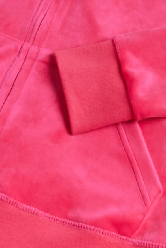 robertson_classic_velour__4-3.webp Juicy Couture Robertson Classic Velour Hoodie - Pink Glo | Suits & Co-Ordinates | Shirts And Tops