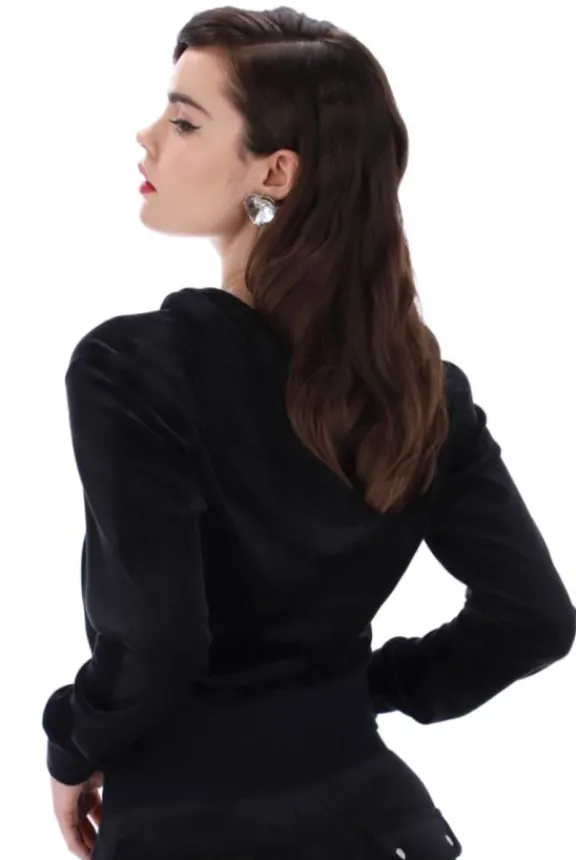 robertson_classic_velour__4-5.webp Juicy Couture Robertson Classic Velour Hoodie - Black | Shirts And Tops