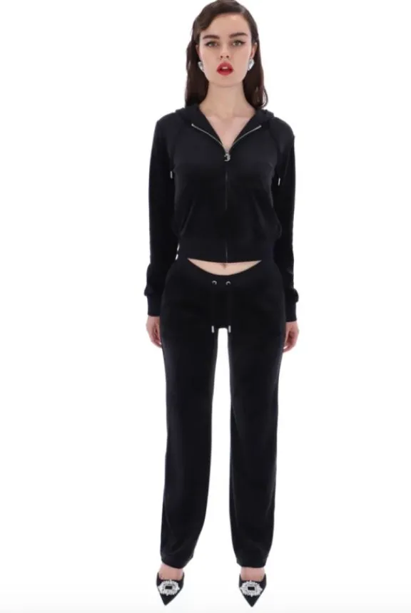 robertson_classic_velour__5-4.webp Juicy Couture Robertson Classic Velour Hoodie - Black | Shirts And Tops
