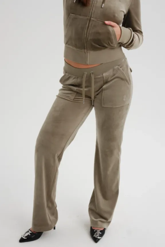 robertson_classic_velour__9.webp Juicy Couture Robertson Classic Velour Hoodie - Vetiver | Suits & Co-Ordinates | Shirts And Tops