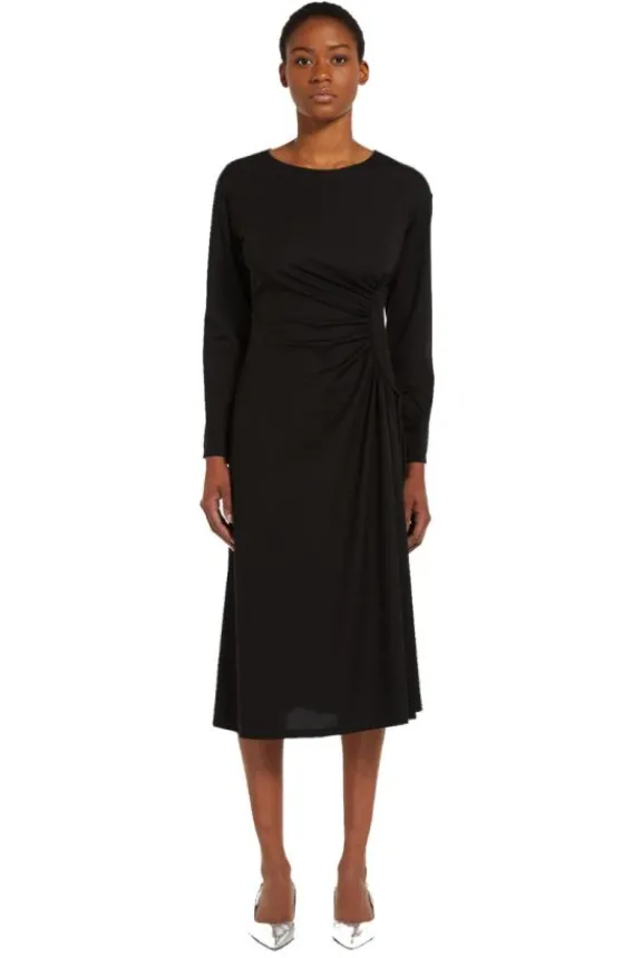 romania_jersey_dress__bla_3.webp Weekend MaxMara Romania Jersey Dress - Black | Dresses