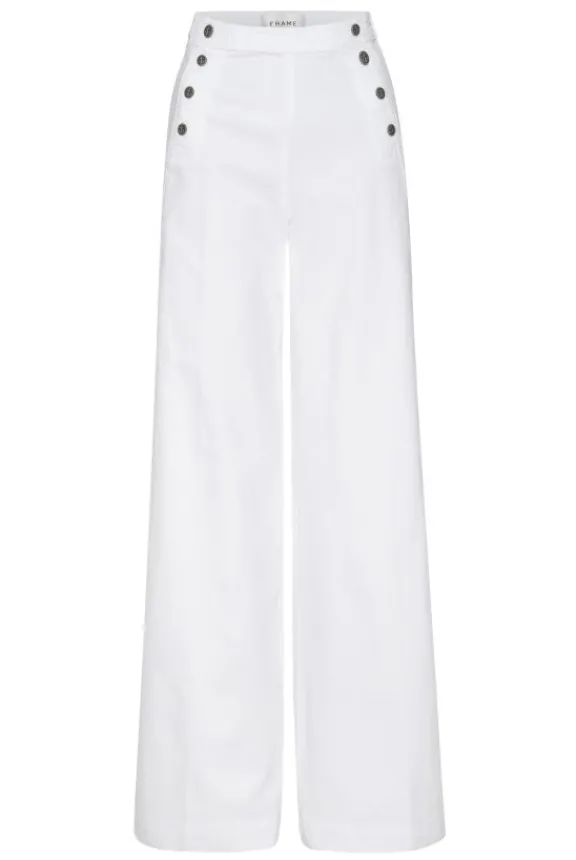 sailor_wide_leg__white_4.webp Frame Sailor Wide Leg - White | Trousers And Playsuits | Jeans