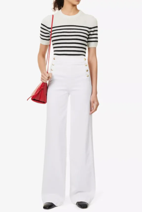 sailor_wide_leg__white_9.webp Frame Sailor Wide Leg - White | Trousers And Playsuits | Jeans