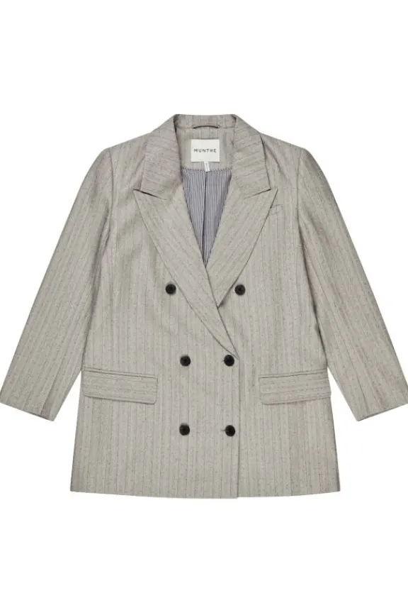Munthe Saimai Sparkle Jacket - Grey | Suits & Co-Ordinates | Jackets And Coats