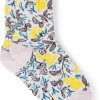 Paul Smith Sea Floral Socks - Yellow | Hosiery
