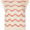Stine Goya SGAsgerVest - Orange Waves | Shirts And Tops | Knitwear