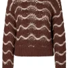 Stine Goya SGDirch Sweater- Cream Waves | Knitwear