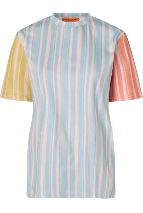 Stine Goya SGMargila T-Shirt - Summer Stripes | Suits & Co-Ordinates | Shirts And Tops