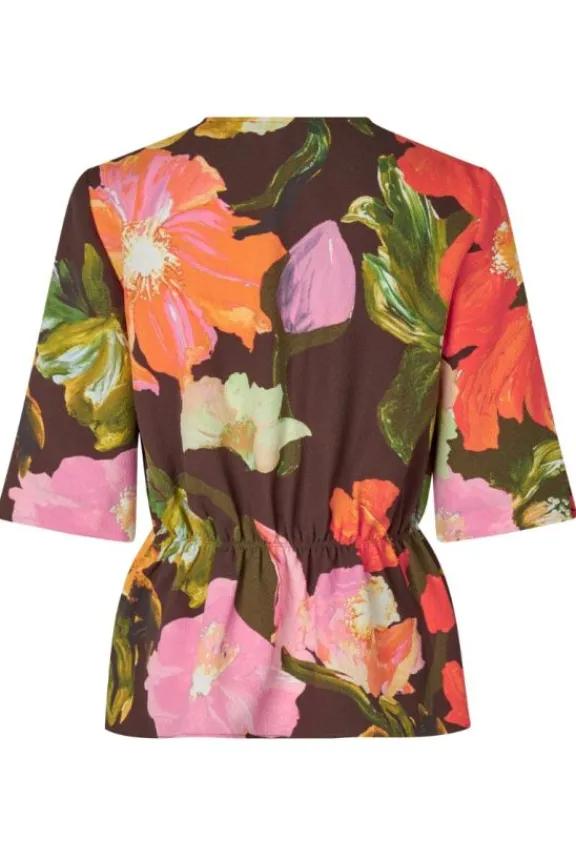 sgnaica_top__summer_night_5.webp Stine Goya SGNaica Top - Summer Night Poppies | Suits & Co-Ordinates | Shirts And Tops