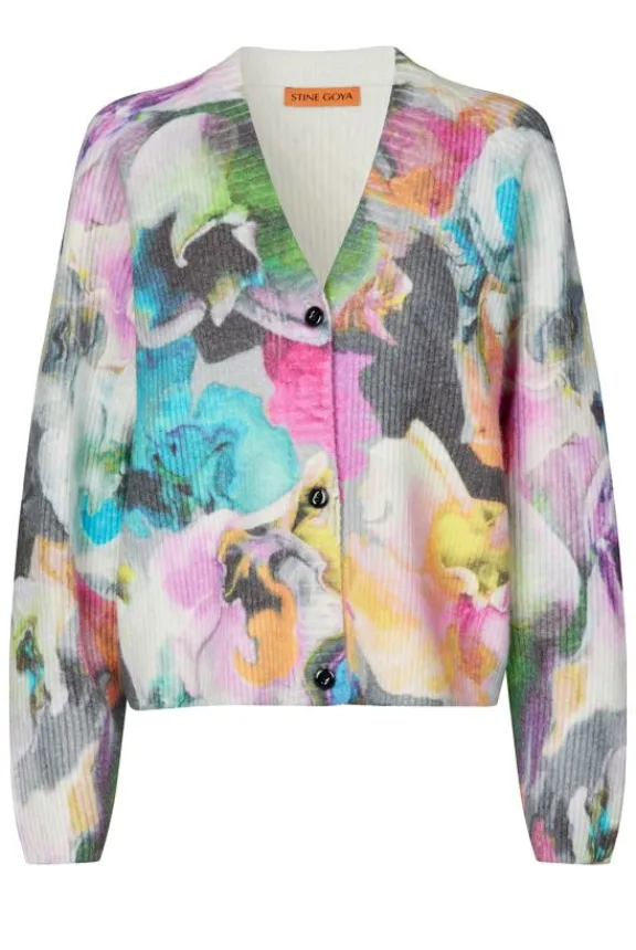 Stine Goya SGReba Cardigan - Liquified Orchid | Knitwear