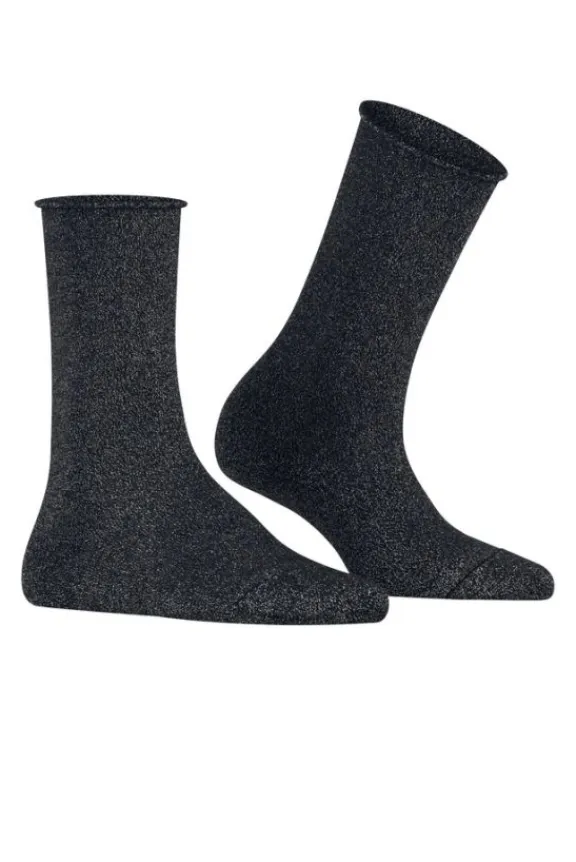 shiny_socks__dark_navy_4.webp Falke Shiny Socks - Dark Navy | Hosiery | Gifts