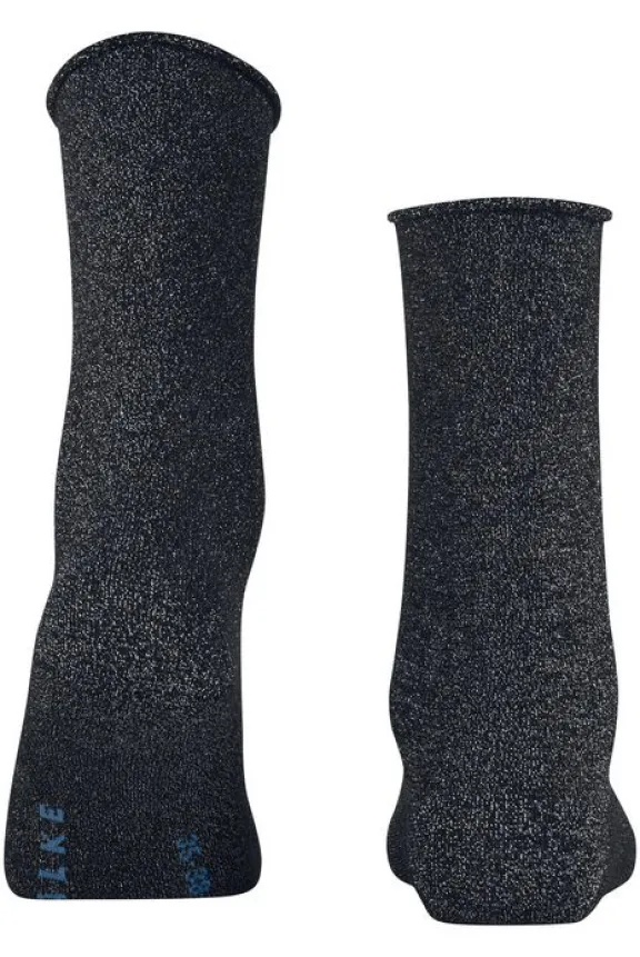 shiny_socks__dark_navy_5.webp Falke Shiny Socks - Dark Navy | Hosiery | Gifts