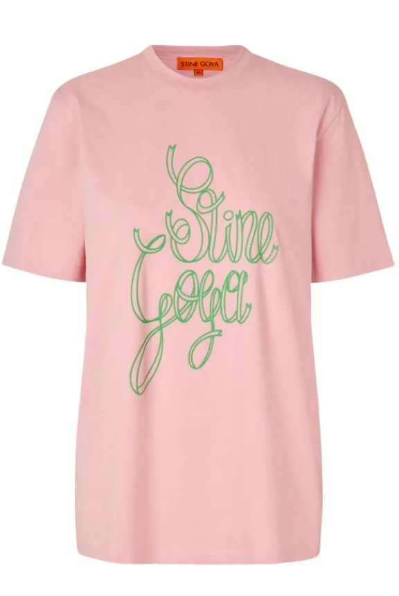 Stine Goya Short Sleeve T-Shirt - Ribbon Logo | Shirts And Tops