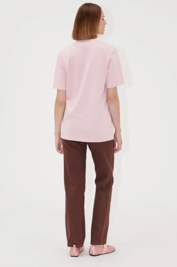 short_sleeve_tshirt__ribb_6.webp Stine Goya Short Sleeve T-Shirt - Ribbon Logo | Shirts And Tops