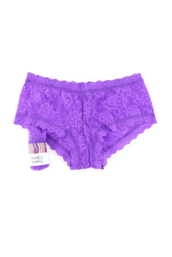 Hanky Panky Signature Lace Boyshort - Vivid Violet Purple | Lingerie And Nightwear