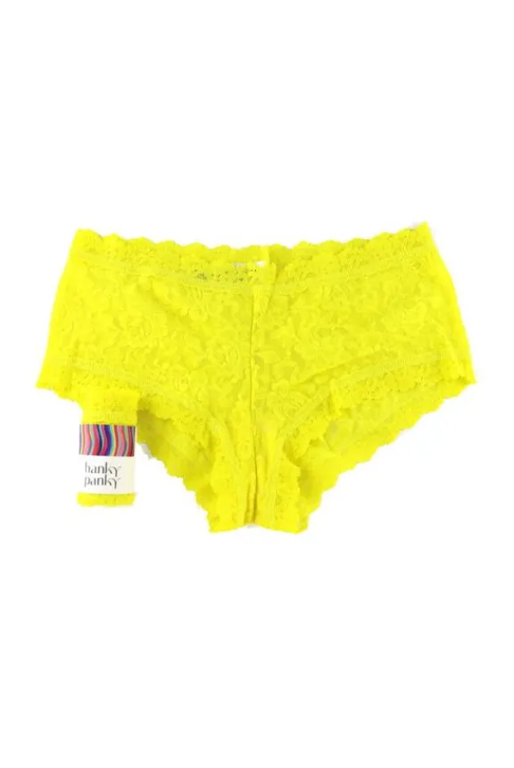signature_lace_boyshort___2-16.webp Hanky Panky Signature Lace Boyshort - Sunny Day Yellow | Lingerie And Nightwear