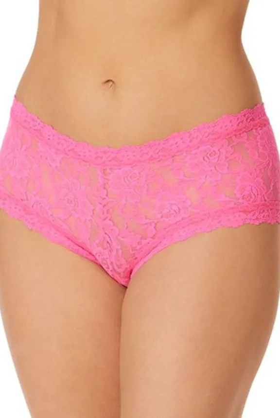 signature_lace_boyshort___3-8.webp Hanky Panky Signature Lace Boyshort - Fiesta Pink | Lingerie And Nightwear