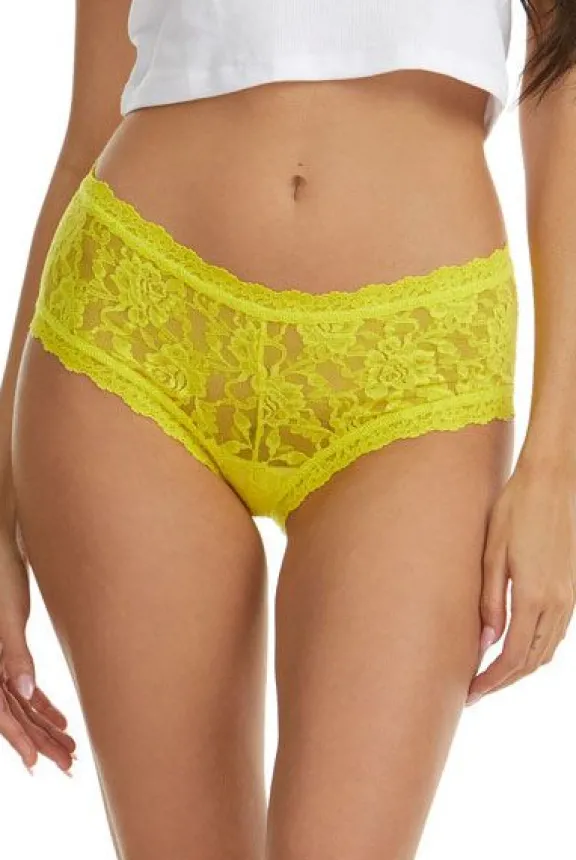 signature_lace_boyshort___4-15.webp Hanky Panky Signature Lace Boyshort - Sunny Day Yellow | Lingerie And Nightwear
