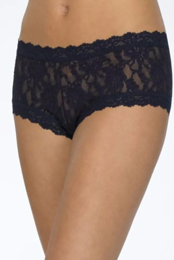 signature_lace_boyshort___4-2.webp Hanky Panky Signature Lace Boyshort - Navy | Lingerie And Nightwear