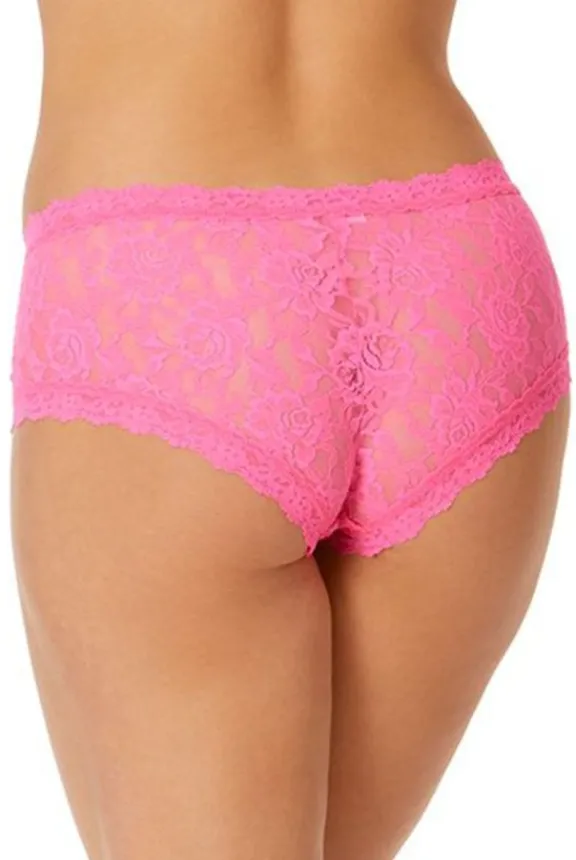 signature_lace_boyshort___4-8.webp Hanky Panky Signature Lace Boyshort - Fiesta Pink | Lingerie And Nightwear