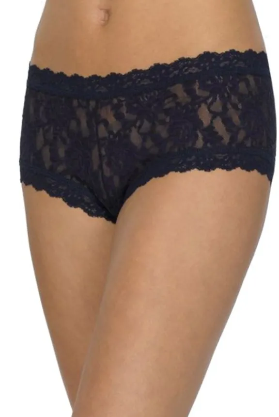 signature_lace_boyshort___8.webp Hanky Panky Signature Lace Boyshort - Navy | Lingerie And Nightwear