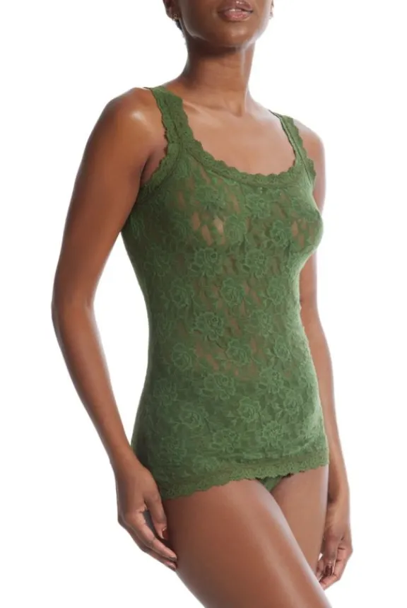 signature_lace_classic_ca_4-6.webp Hanky Panky Signature Lace Classic Camisole - Bitter Olive | Lingerie And Nightwear