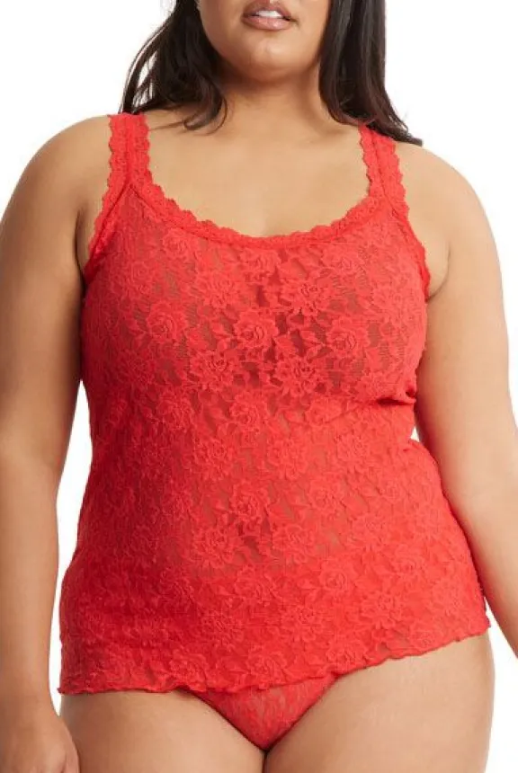 signature_lace_classic_ca_8.webp Hanky Panky Signature Lace Classic Camisole - Deep Sea Coral | Lingerie And Nightwear
