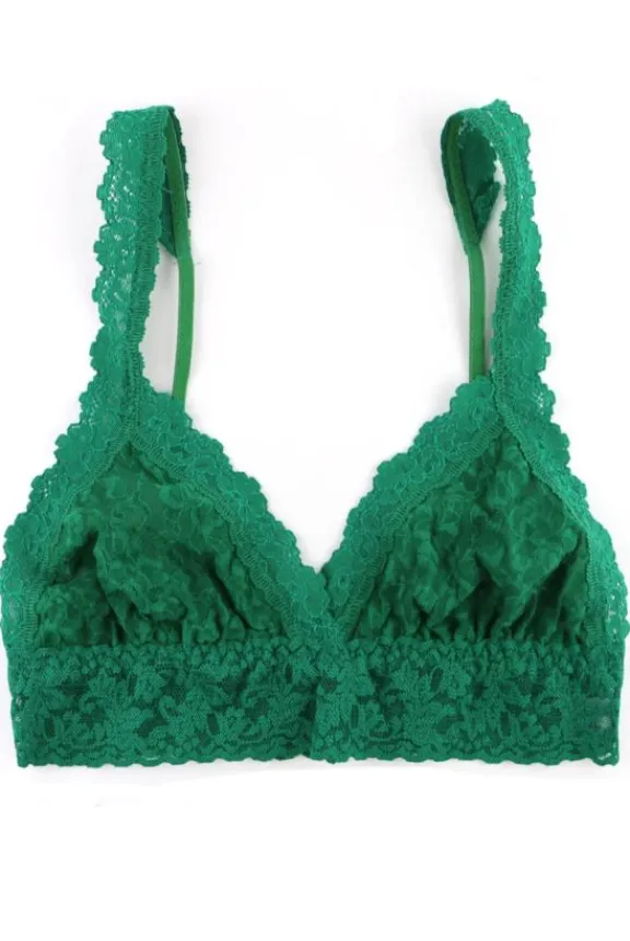 Hanky Panky Signature Lace Crossover Bralette - Green Envy | Lingerie And Nightwear
