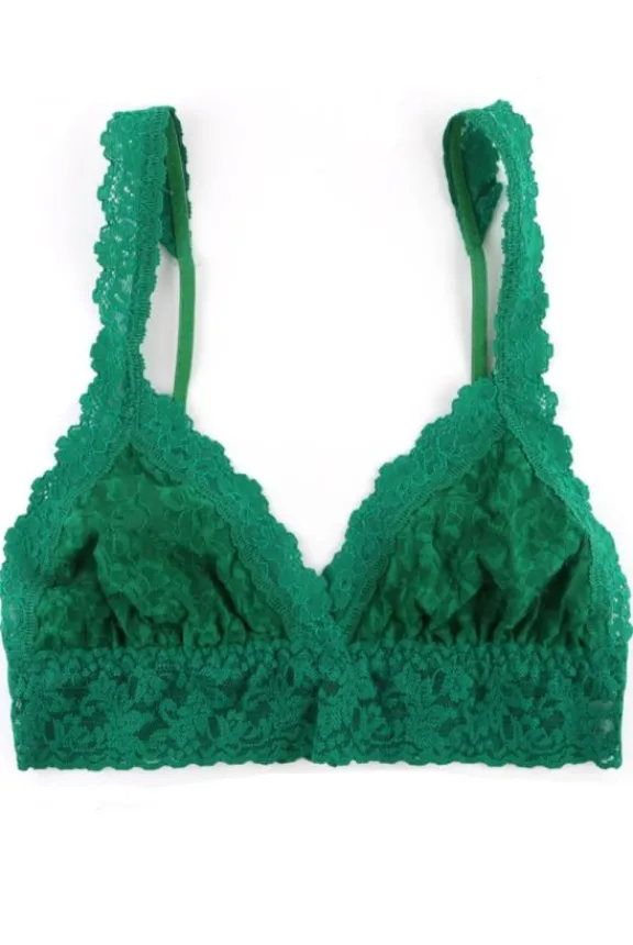 Hanky Panky Signature Lace Crossover Bralette - Green Envy | Lingerie And Nightwear