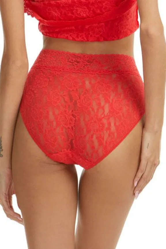 signature_lace_french_bri_4-2.webp Hanky Panky Signature Lace French Brief - Deep Sea Coral | Lingerie And Nightwear