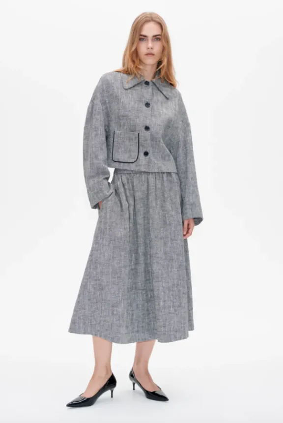 sirella_skirt__sand_and_p_6.webp Baum Und Pferdgarten Sirella Skirt - Sand and Pepper | Suits & Co-Ordinates | Skirts