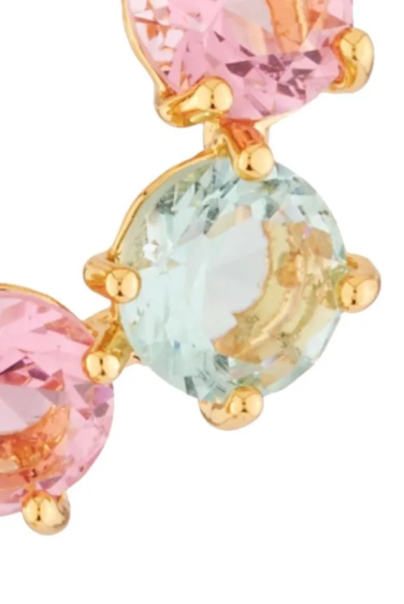 six_stone_diamant_multico_2.webp Les Néréides Six Stone Diamanté Multicoloured Clip-On Earrings | Jewellery | Gifts