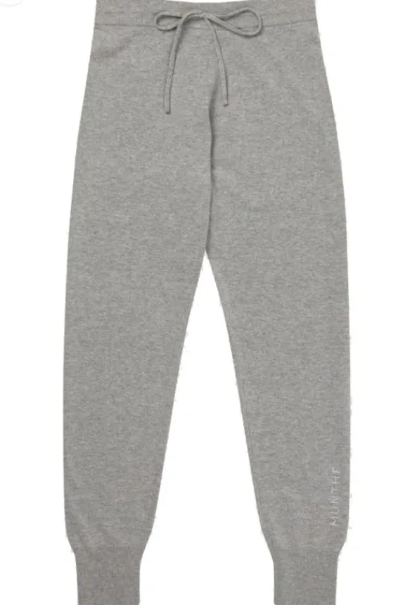 Munthe Smoothie Pants - Grey | Trousers And Playsuits