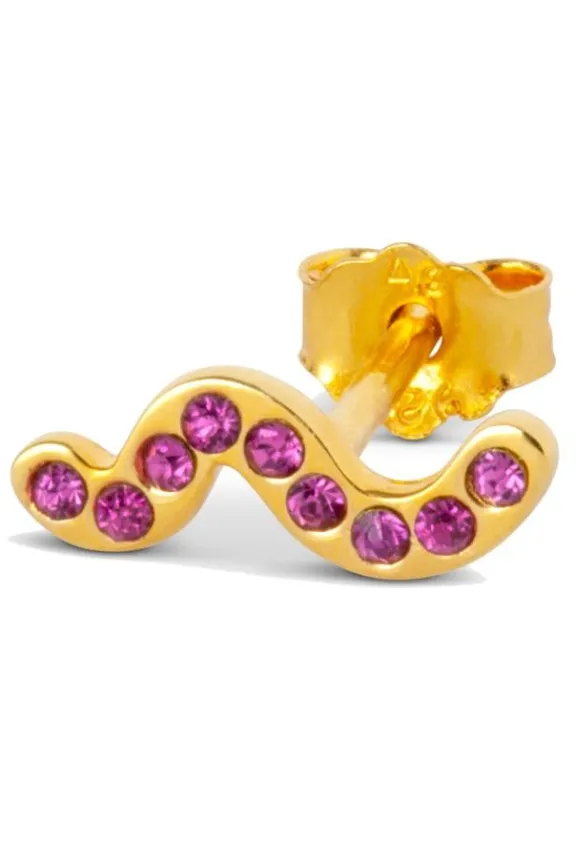 Lulu Copenhagen Snaky One Piece Gold Plated - Pink | Jewellery