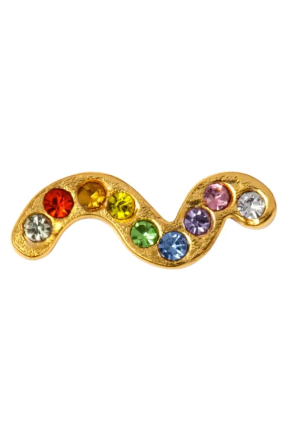 snaky_one_piece_gold_plat_3-2.webp Lulu Copenhagen Snaky One Piece Gold Plated - Rainbow | Jewellery