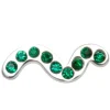 Lulu Copenhagen Snaky One Piece Silver - Green | Jewellery