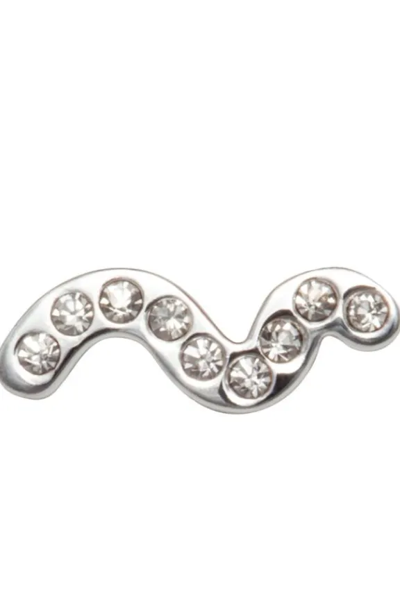 Lulu Copenhagen Snaky One Piece Silver - White | Jewellery