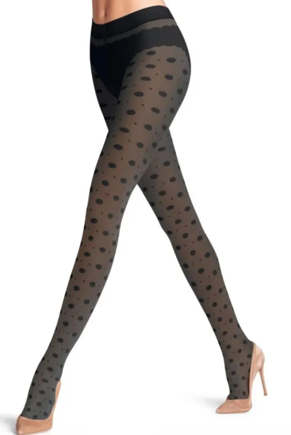 snow_dot__den_tights__bla_3.webp Falke Snow Dot 25 Den Tights - Black | Hosiery