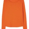 American Vintage Sonoma Long Sleeve T-Shirt - Vintage Orange | Shirts And Tops