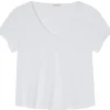 American Vintage Sonoma V-Neck T-Shirt - White | Shirts And Tops