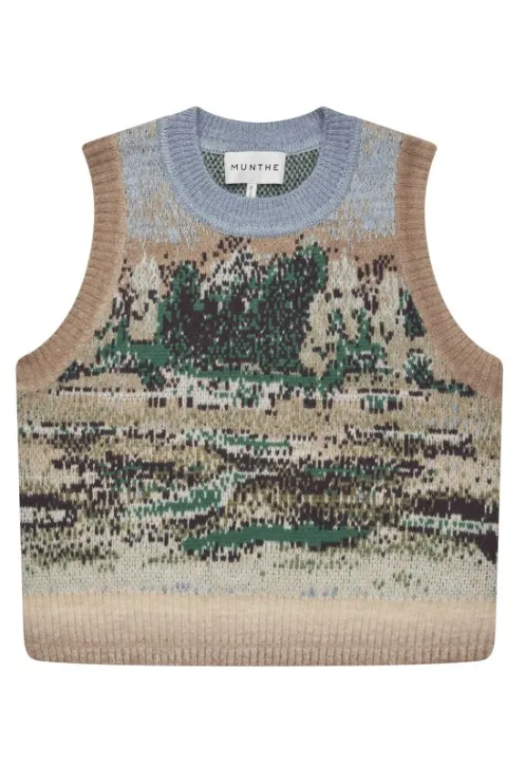 Munthe Spacy Knit - Olive | Knitwear