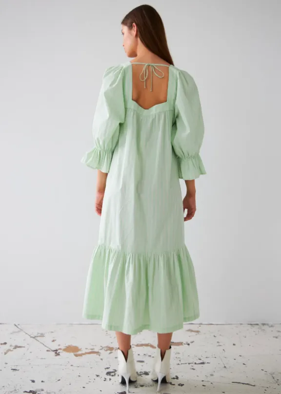 striped_midi_dress__mint__5.webp Stella Nova Striped Midi Dress - Mint Tea | Dresses