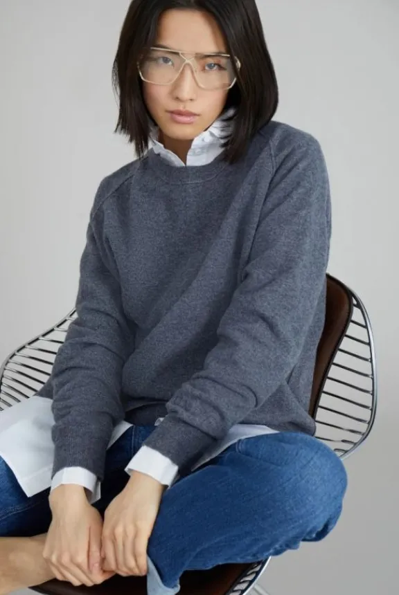 sweetcorn_sweater__charco_2.webp Munthe Sweetcorn Sweater - Charcoal | Knitwear