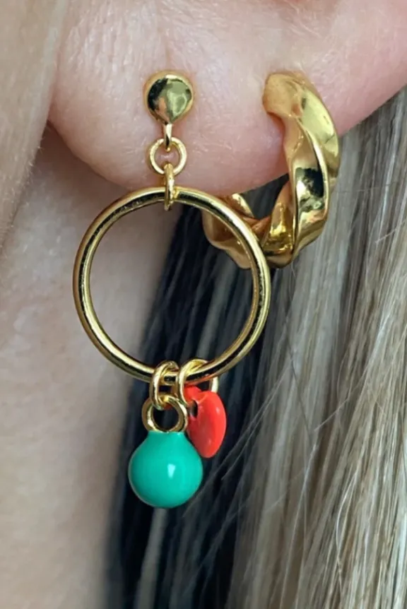 Lulu Copenhagen Swirl Hoops Small Pair - Gold | Jewellery